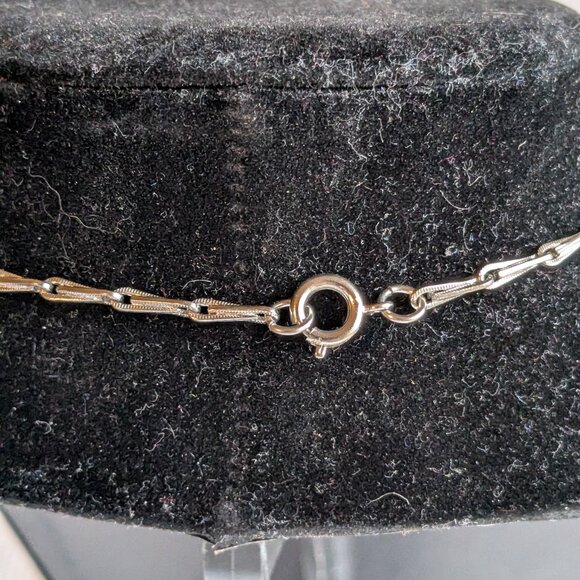 Vintage Ornate Hematite Pendant Necklace and Matching Earrings Set - Picture 4 of 14